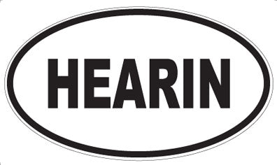 HEARIN - Oval Magnet