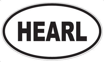 HEARL - Oval Sticker