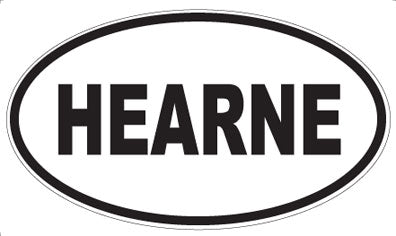 HEARNE - Oval Sticker