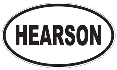 HEARSON - Oval Magnet