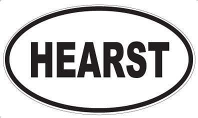 HEARST - Oval Sticker