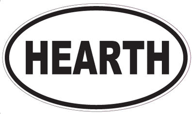 HEARTH - Oval Sticker