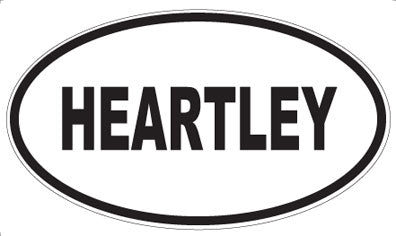 HEARTLEY - Oval Sticker