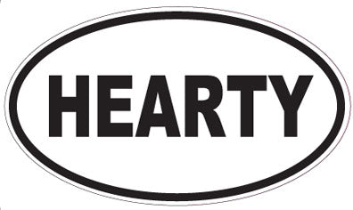 HEARTY - Oval Sticker