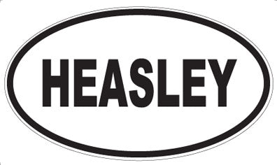 HEASLEY - Oval Sticker