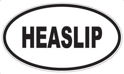 HEASLIP - Oval Sticker