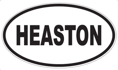 HEASTON - Oval Sticker