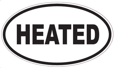 HEATED - Oval Sticker