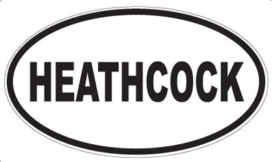HEATHCOCK - Oval Sticker
