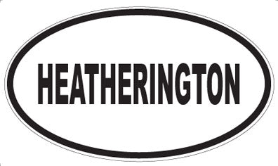 HEATHERINGTON - Oval Sticker