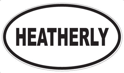 HEATHERLY - Oval Sticker