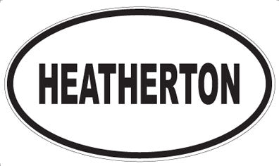 HEATHERTON - Oval Sticker