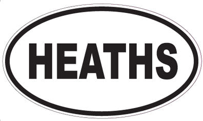 HEATHS - Oval Sticker