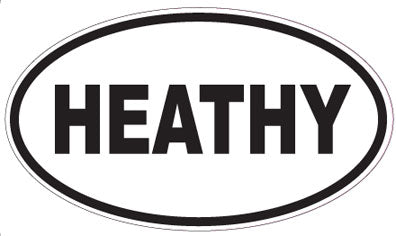 HEATHY - Oval Sticker