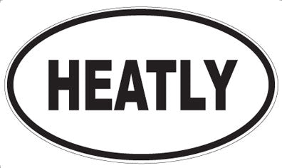 HEATLY - Oval Magnet