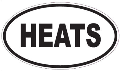 HEATS - Oval Sticker