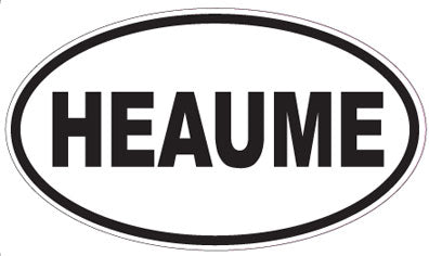HEAUME - Oval Sticker