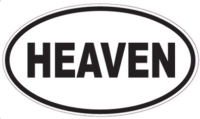 HEAVEN - Oval Sticker