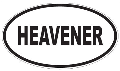 HEAVENER - Oval Sticker