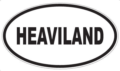 HEAVILAND - Oval Sticker