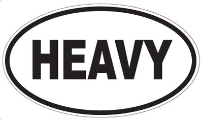 HEAVY - Oval Magnet