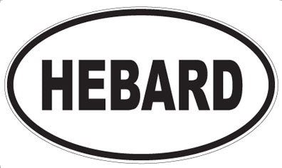 HEBARD - Oval Sticker
