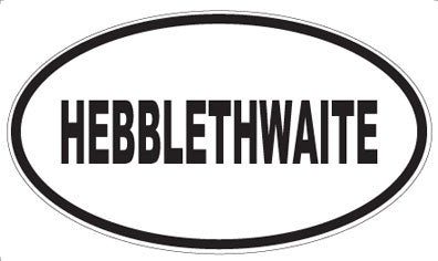 HEBBLETHWAITE - Oval Magnet