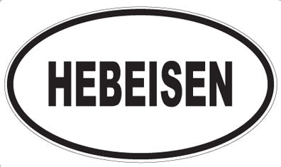 HEBEISEN - Oval Sticker