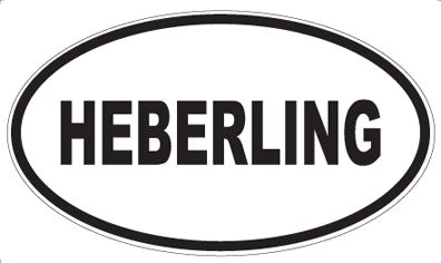HEBERLING - Oval Sticker