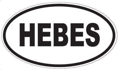 HEBES - Oval Sticker