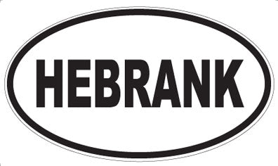 HEBRANK - Oval Sticker