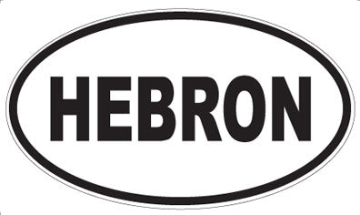 HEBRON - Oval Sticker