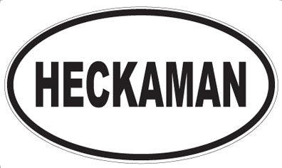 HECKAMAN - Oval Magnet