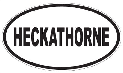 HECKATHORNE - Oval Sticker