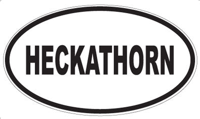 HECKATHORN - Oval Magnet
