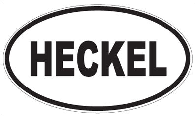 HECKEL - Oval Sticker