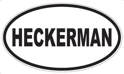 HECKERMAN - Oval Magnet