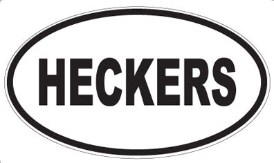 HECKERS - Oval Magnet