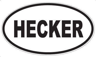 HECKER - Oval Magnet