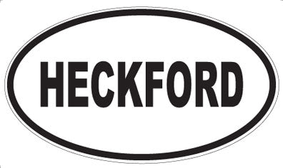 HECKFORD - Oval Sticker
