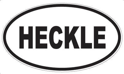 HECKLE - Oval Magnet