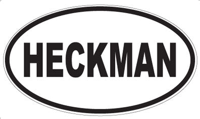 HECKMAN - Oval Magnet