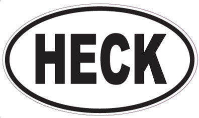HECK - Oval Sticker