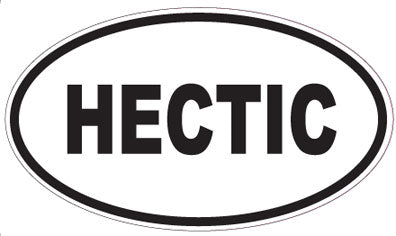 HECTIC - Oval Sticker