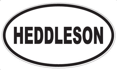 HEDDLESON - Oval Magnet