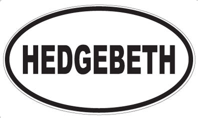 HEDGEBETH - Oval Sticker