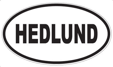 HEDLUND - Oval Sticker