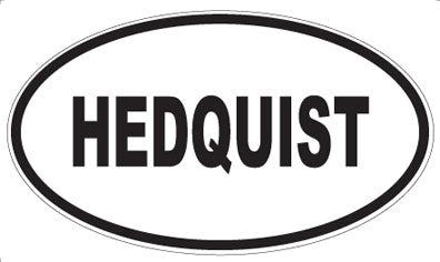 HEDQUIST - Oval Magnet
