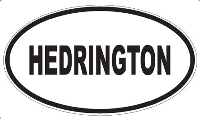 HEDRINGTON - Oval Magnet