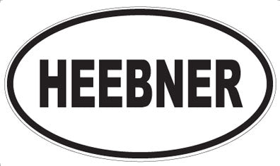 HEEBNER - Oval Magnet